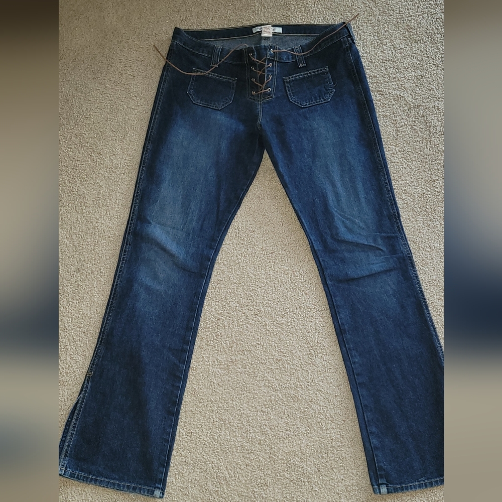 Abercrombie Y2K Lace Up Jeans